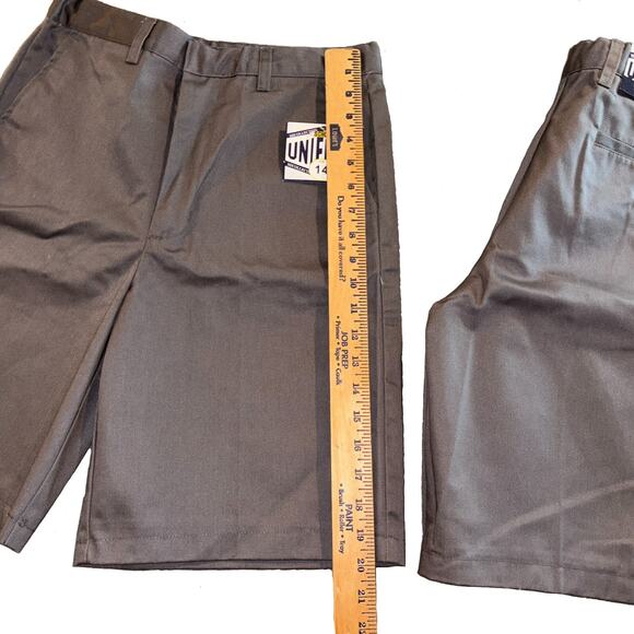 MJ Collection Grey School Uniform Shorts Size 14 Lot of 2 Shorts - Picture 8 of 9